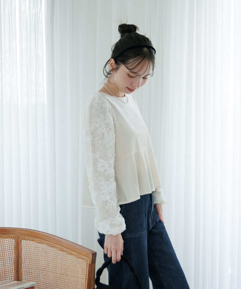 50%OFF】blossom velour top～ﾌﾞﾛｯｻﾑﾍﾞﾛｱﾄｯﾌﾟ | flower／フラワー公式通販