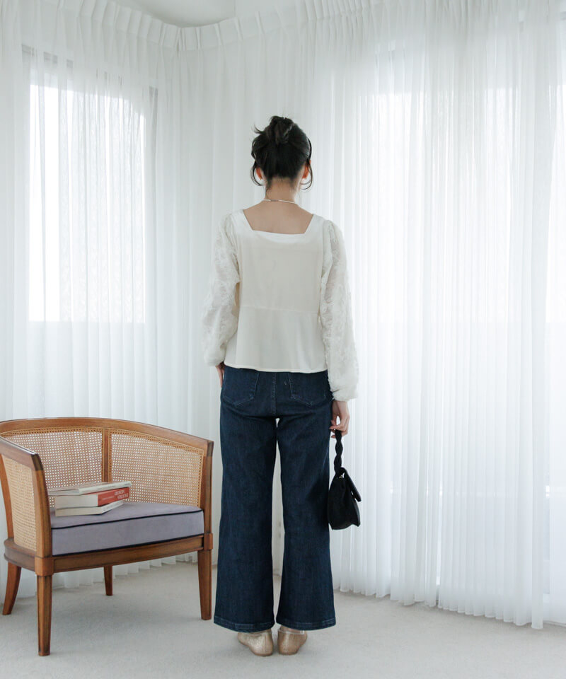 50%OFF】blossom velour top～ﾌﾞﾛｯｻﾑﾍﾞﾛｱﾄｯﾌﾟ | flower／フラワー公式通販