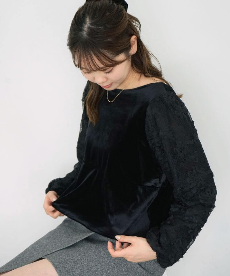 50%OFF】blossom velour top～ﾌﾞﾛｯｻﾑﾍﾞﾛｱﾄｯﾌﾟ | flower／フラワー公式通販