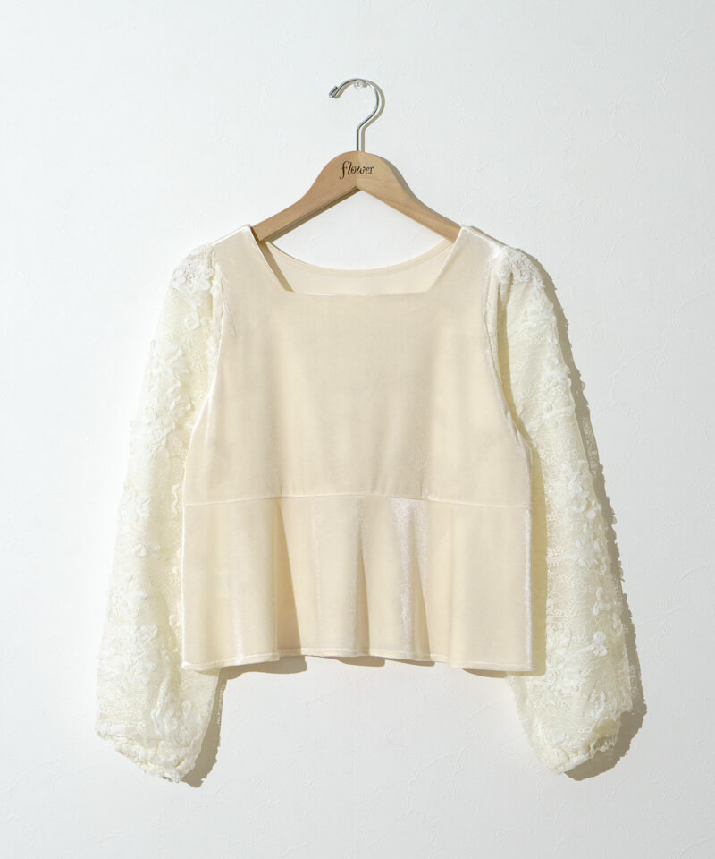 50%OFF】blossom velour top～ﾌﾞﾛｯｻﾑﾍﾞﾛｱﾄｯﾌﾟ | flower／フラワー公式通販