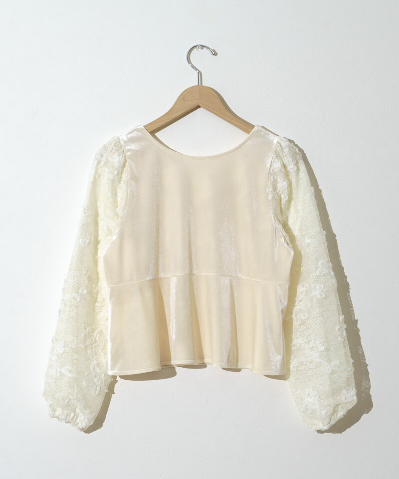 50%OFF】blossom velour top～ﾌﾞﾛｯｻﾑﾍﾞﾛｱﾄｯﾌﾟ | flower／フラワー公式通販