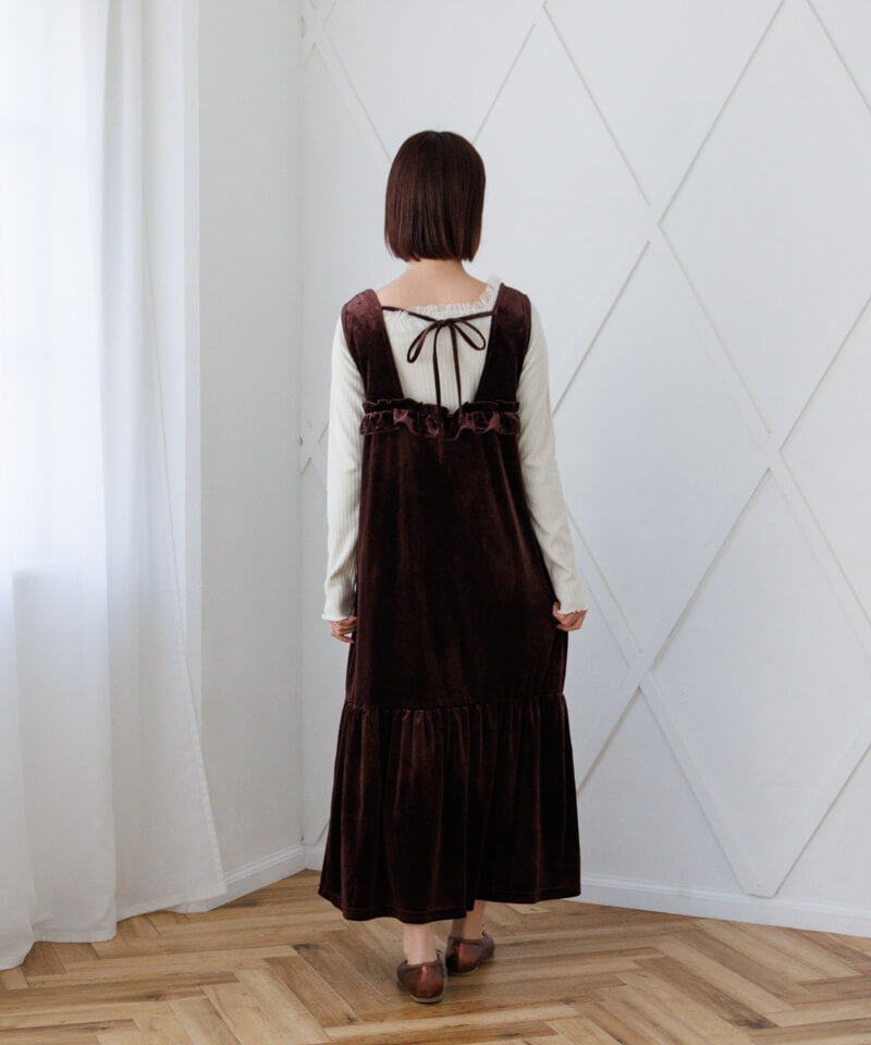 20%OFF】charming velour onepiece～ﾁｬｰﾐﾝｸﾞﾍﾞﾛｱﾜﾝﾋﾟｰｽ | flower