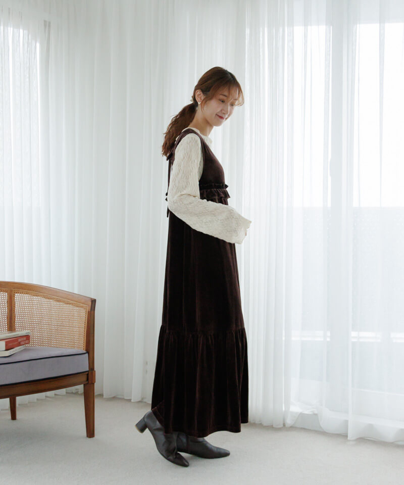 charming velour onepiece～ﾁｬｰﾐﾝｸﾞﾍﾞﾛｱﾜﾝﾋﾟｰｽ | flower／フラワー公式通販