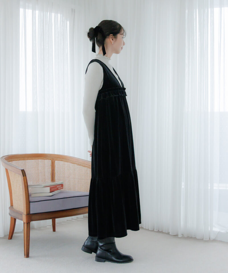 20%OFF】charming velour onepiece～ﾁｬｰﾐﾝｸﾞﾍﾞﾛｱﾜﾝﾋﾟｰｽ | flower