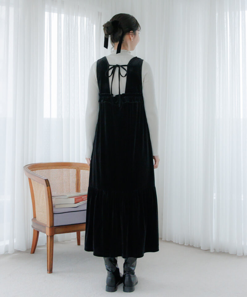 20%OFF】charming velour onepiece～ﾁｬｰﾐﾝｸﾞﾍﾞﾛｱﾜﾝﾋﾟｰｽ | flower