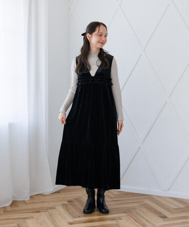 charming velour onepiece～ﾁｬｰﾐﾝｸﾞﾍﾞﾛｱﾜﾝﾋﾟｰｽ | flower／フラワー公式通販