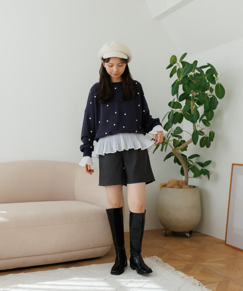 10%OFF】twinkle flower sweat～ﾄｩｲﾝｸﾙﾌﾗﾜｰｽｳｪｯﾄ | flower／フラワー