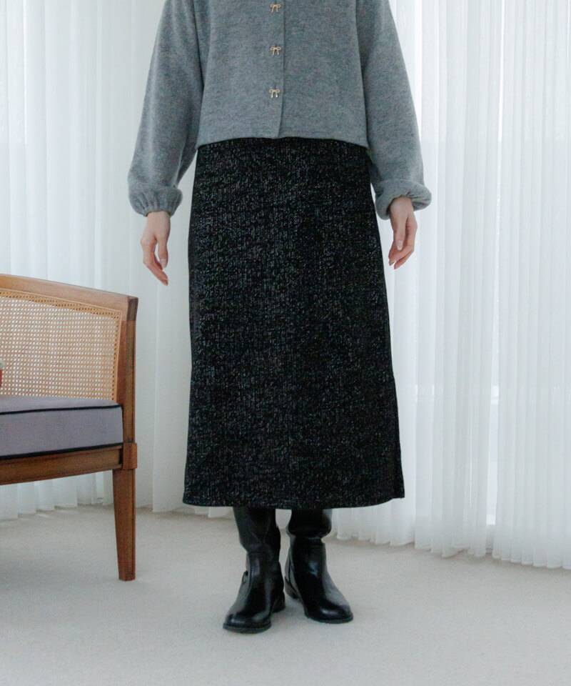 40%OFF】glitter knit skirt2～ｸﾞﾘｯﾀｰﾆｯﾄｽｶｰﾄ2 | flower／フラワー公式通販