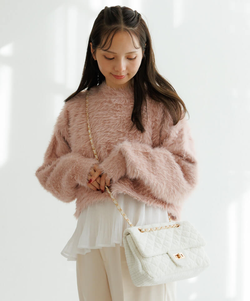 30%OFF】tweed chain bag～ﾂｲｰﾄﾞﾁｪｰﾝﾊﾞｯｸﾞ | flower／フラワー公式通販