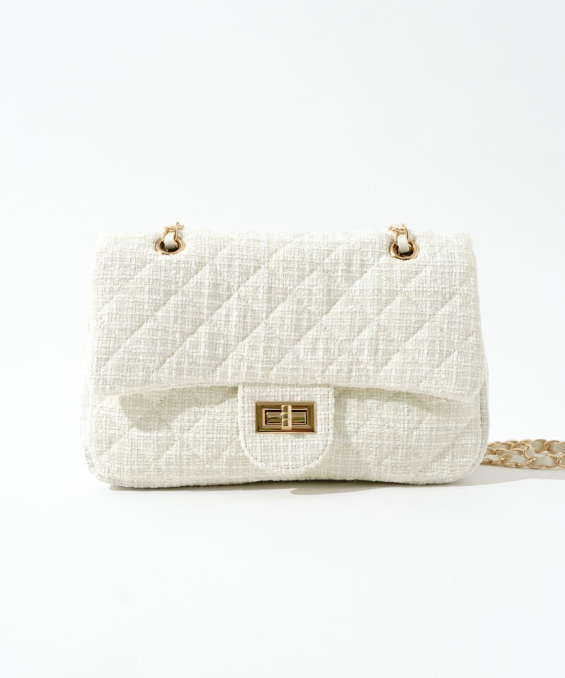 tweed chain bag～ﾂｲｰﾄﾞﾁｪｰﾝﾊﾞｯｸﾞ | flower／フラワー公式通販