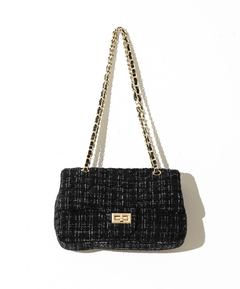 30%OFF】tweed chain bag～ﾂｲｰﾄﾞﾁｪｰﾝﾊﾞｯｸﾞ | flower／フラワー公式通販