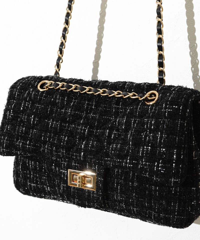 tweed chain bag～ﾂｲｰﾄﾞﾁｪｰﾝﾊﾞｯｸﾞ | flower／フラワー公式通販