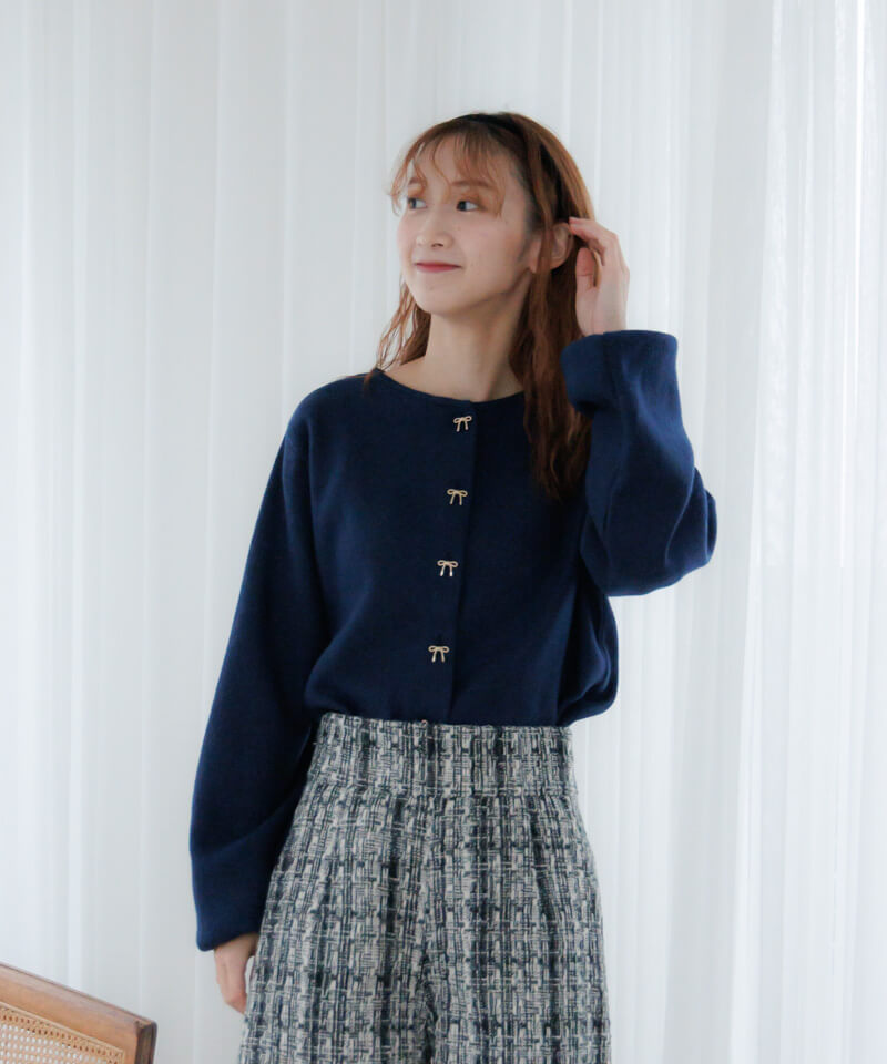 美品 Blumarine ブルマリン ネイビー リボン装飾 ニットカーディガン 2025年最新】ブルマリンカーディガンの人気アイテム - メルカリ