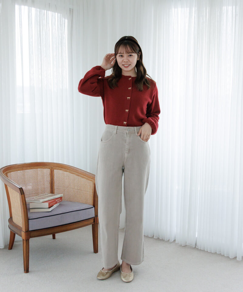 10%OFF】ribbon button cardigan～ﾘﾎﾞﾝﾎﾞﾀﾝｶｰﾃﾞｨｶﾞﾝ | flower