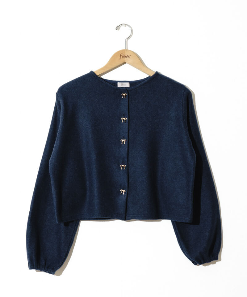 10%OFF】ribbon button cardigan～ﾘﾎﾞﾝﾎﾞﾀﾝｶｰﾃﾞｨｶﾞﾝ | flower