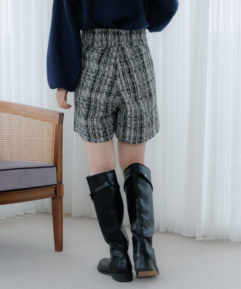 ツィードショートパンツ ツイードボックスタックショートパンツ / GRACE CONTINENTAL