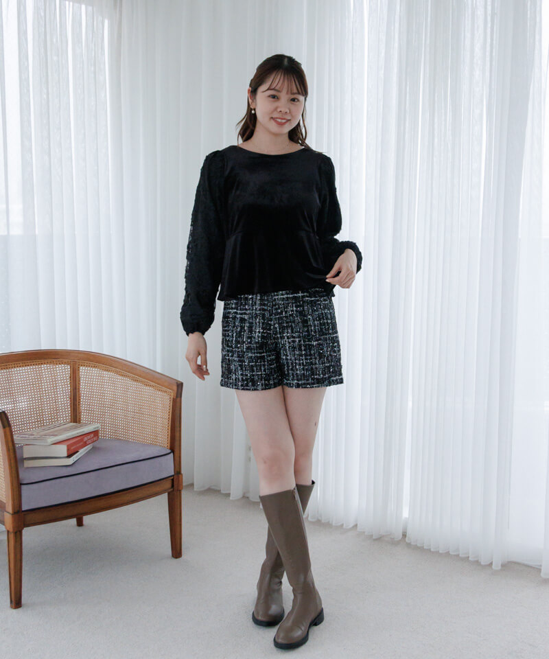 tweed short pants～ﾂｲｰﾄﾞｼｮｰﾄﾊﾟﾝﾂ | flower／フラワー公式通販