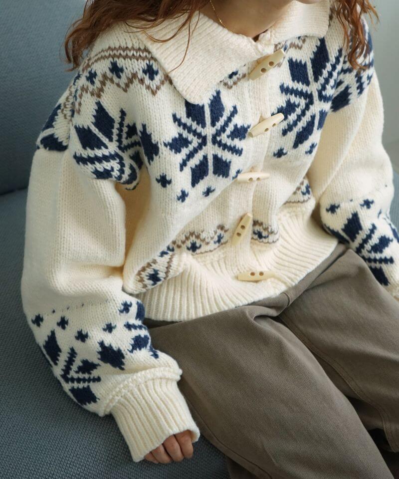 20%OFF】snowflake cardigan~スノーフレークカーディガン | flower 20%OFF】snowflake cardigan~スノーフレークカーディガン | flower