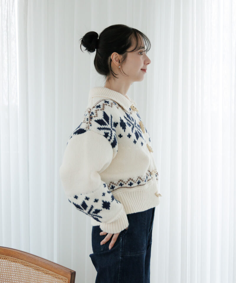 20%OFF】snowflake cardigan～ｽﾉｰﾌﾚｰｸｶｰﾃﾞｨｶﾞﾝ | flower／フラワー公式通販