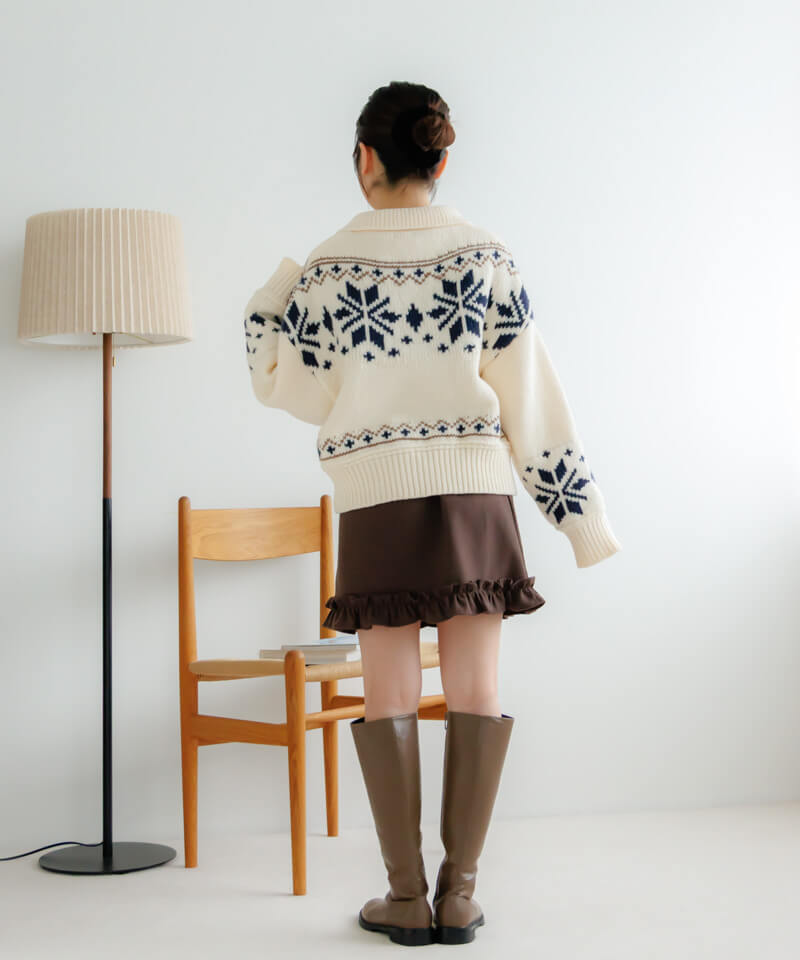20%OFF】snowflake cardigan～ｽﾉｰﾌﾚｰｸｶｰﾃﾞｨｶﾞﾝ | flower／フラワー公式通販