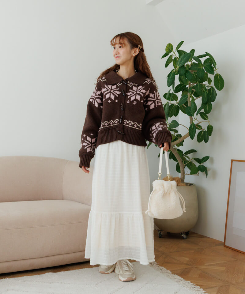 20%OFF】snowflake cardigan～ｽﾉｰﾌﾚｰｸｶｰﾃﾞｨｶﾞﾝ | flower／フラワー公式通販