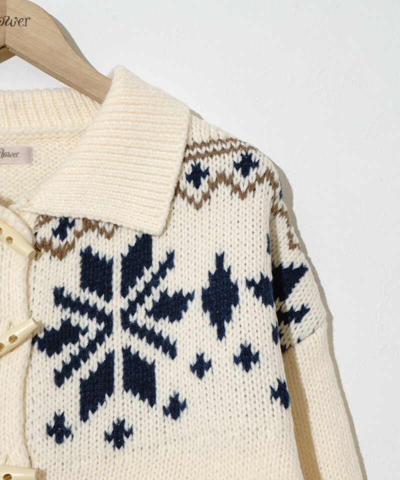 20%OFF】snowflake cardigan～ｽﾉｰﾌﾚｰｸｶｰﾃﾞｨｶﾞﾝ | flower／フラワー公式通販