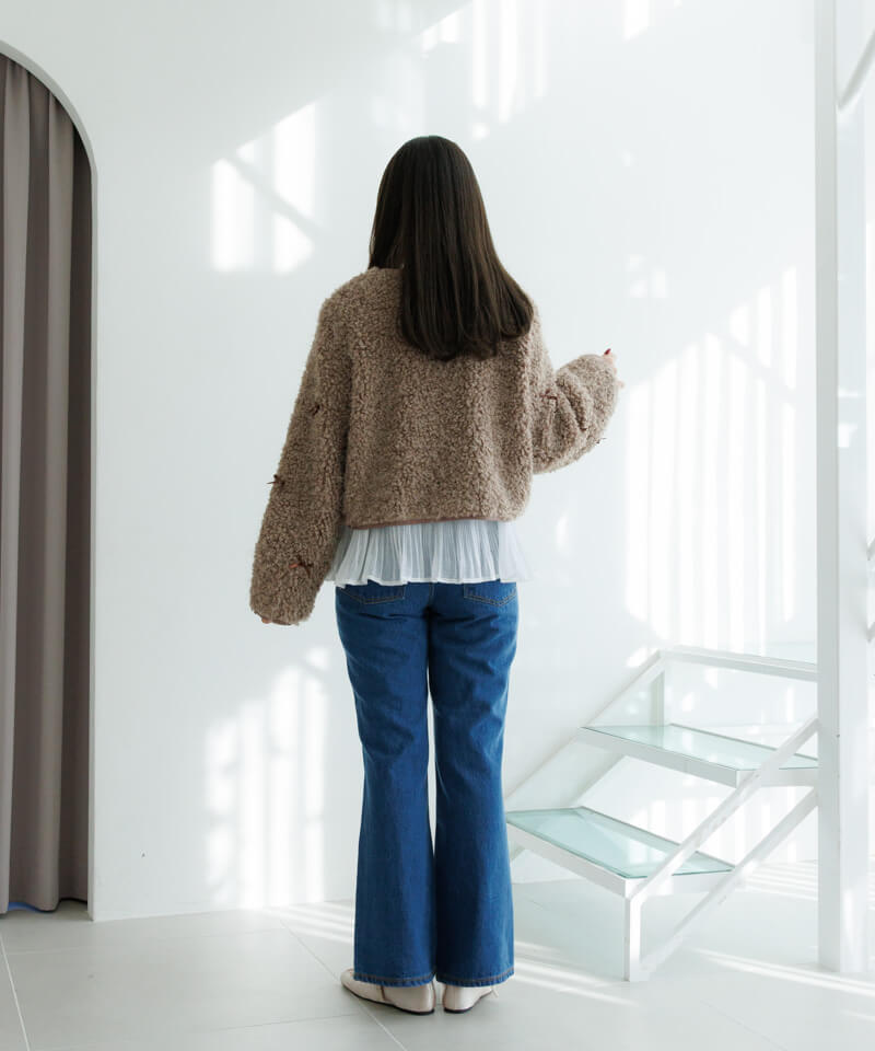 30%OFF】ribbon boa jacket～ﾘﾎﾞﾝﾎﾞｱｼﾞｬｹｯﾄ | flower／フラワー公式通販