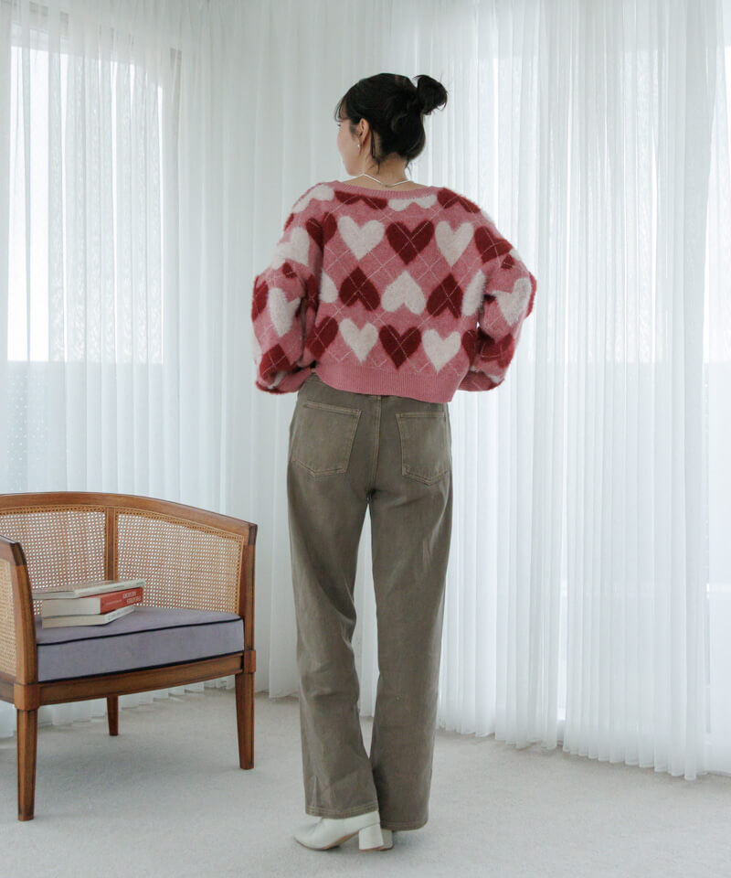 20%OFF】heart argyle knit～ﾊｰﾄｱｰｶﾞｲﾙﾆｯﾄ | flower／フラワー公式通販