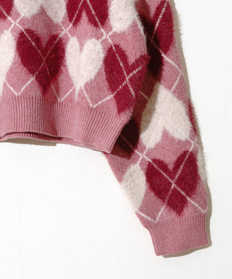 heart argyle knit～ﾊｰﾄｱｰｶﾞｲﾙﾆｯﾄ | flower／フラワー公式通販