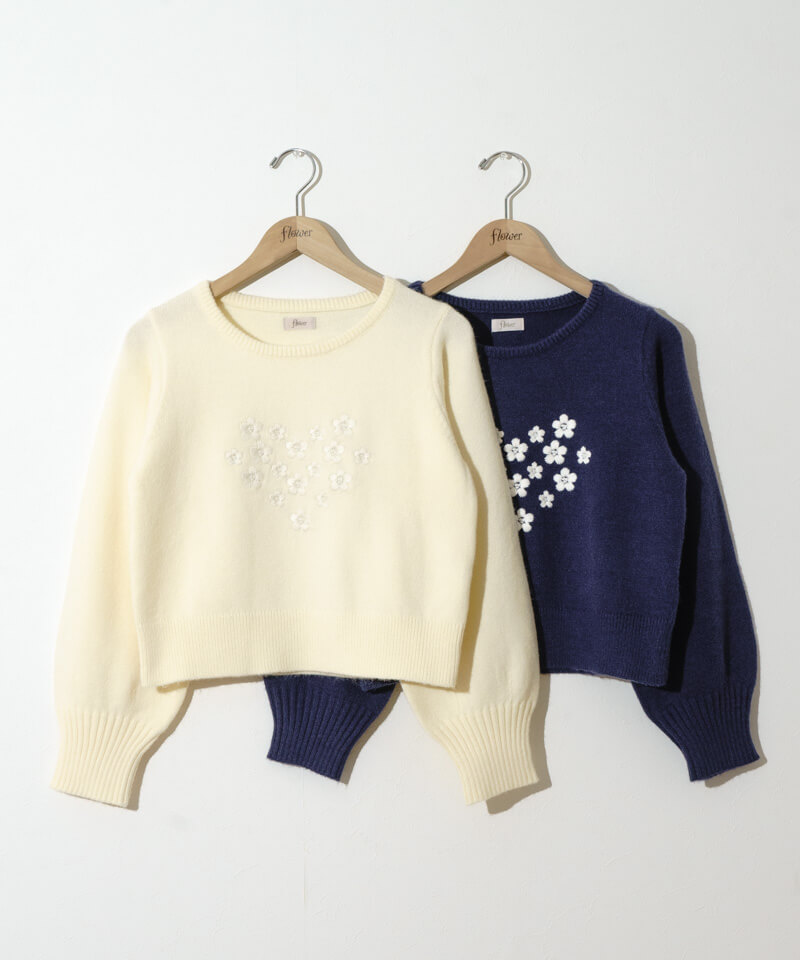 50%OFF】heart bouquet knit～ﾊｰﾄﾌﾞｰｹﾆｯﾄ | flower／フラワー公式通販