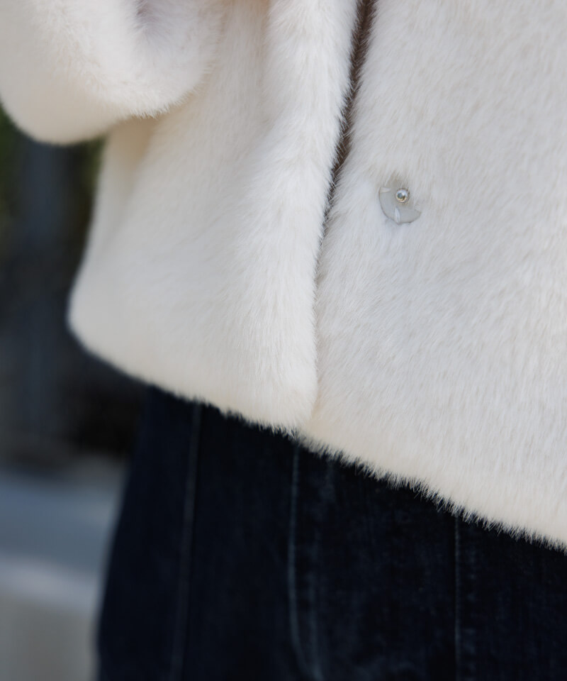 30%OFF】compact fur coat～ｺﾝﾊﾟｸﾄﾌｧｰｺｰﾄ | flower／フラワー公式通販