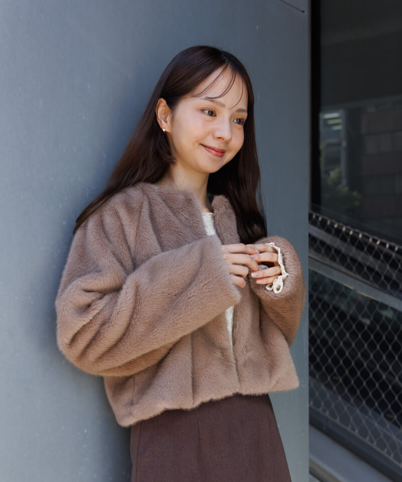 Compact fur blouson / コンパクトファーブルゾン sinss 売れ筋