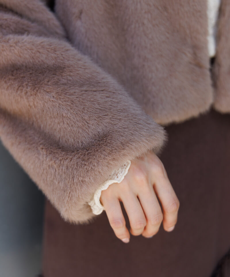 30%OFF】compact fur coat～ｺﾝﾊﾟｸﾄﾌｧｰｺｰﾄ | flower／フラワー公式通販