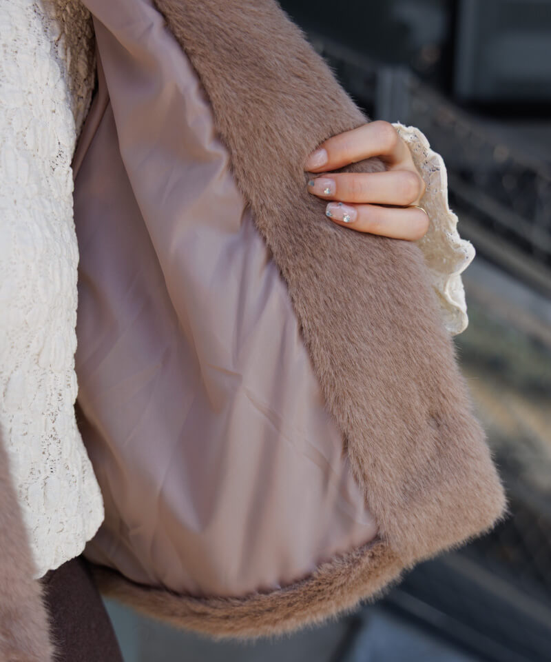 30%OFF】compact fur coat～ｺﾝﾊﾟｸﾄﾌｧｰｺｰﾄ | flower／フラワー公式通販