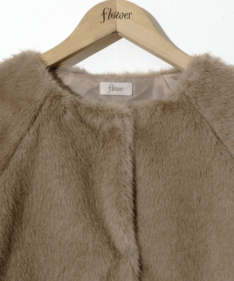 compact fur coat～ｺﾝﾊﾟｸﾄﾌｧｰｺｰﾄ | flower／フラワー公式通販