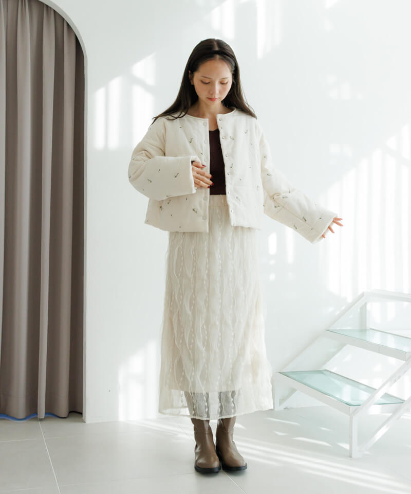 【新品未使用タグ付き】flower フォーリングフラワーコート 50%OFF】falling flower coat～ﾌｫｰﾘﾝｸﾞﾌﾗﾜｰｺｰﾄ | flower／フラワー公式通販