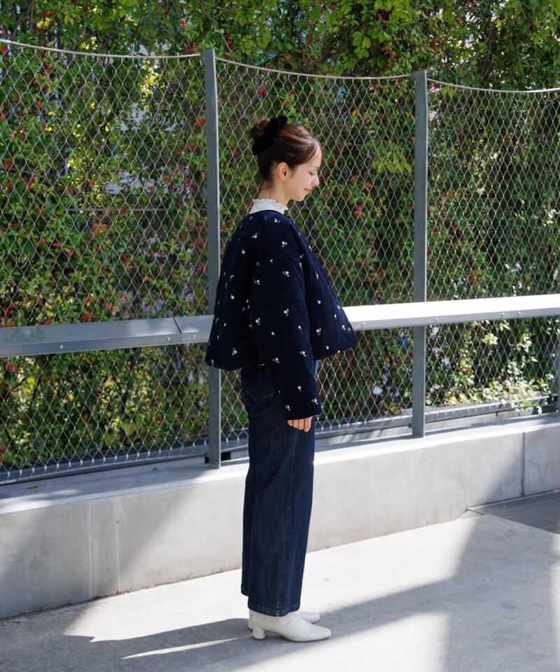 khadi＆co フラワープリントコート khadi＆co フラワープリントコート