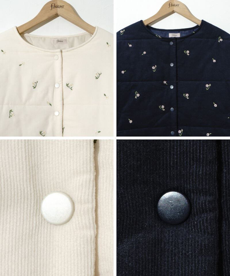 リバティキルティング コート ポルテデブトン　薔薇バラ　ローズ　フラワー 予約商品】falling flower coat～ﾌｫｰﾘﾝｸﾞﾌﾗﾜｰｺｰﾄ | flower
