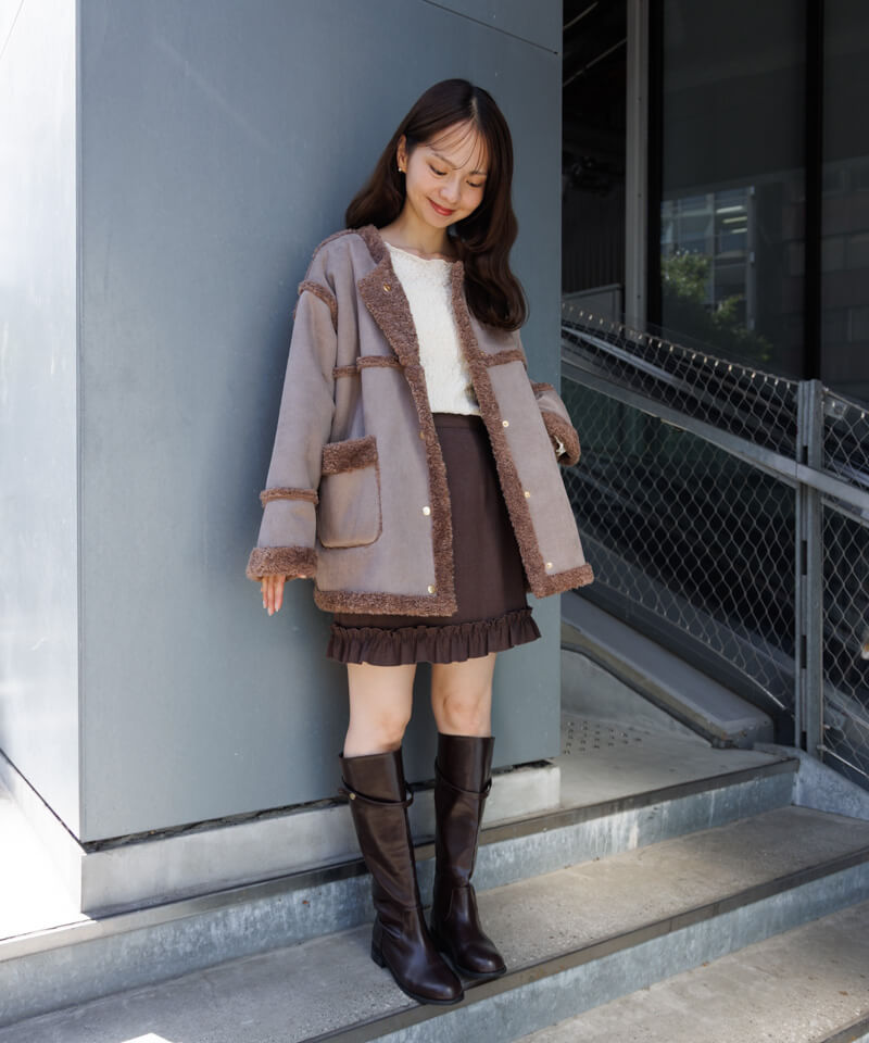 downy mouton coat～ﾀﾞｳﾆｰﾑｰﾄﾝｺｰﾄ | flower／フラワー公式通販