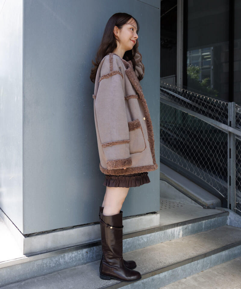 downy mouton coat～ﾀﾞｳﾆｰﾑｰﾄﾝｺｰﾄ | flower／フラワー公式通販