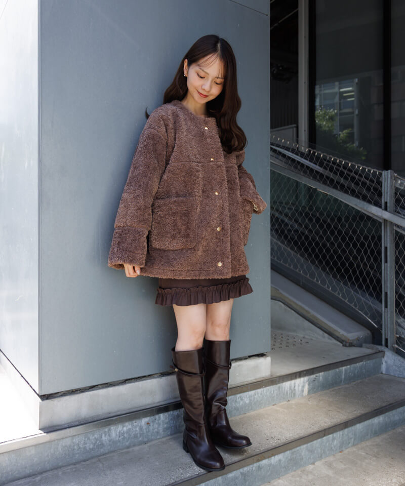 downy mouton coat～ﾀﾞｳﾆｰﾑｰﾄﾝｺｰﾄ | flower／フラワー公式通販