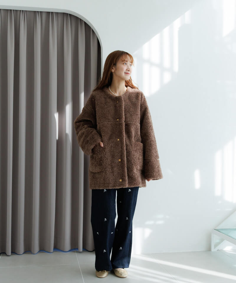 ダウニームートンコート　フラワー downy mouton coat～ﾀﾞｳﾆｰﾑｰﾄﾝｺｰﾄ | flower／フラワー公式通販