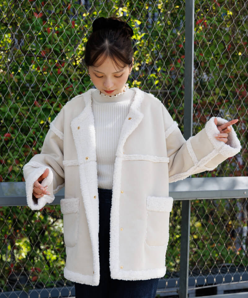 downy mouton coat～ﾀﾞｳﾆｰﾑｰﾄﾝｺｰﾄ | flower／フラワー公式通販