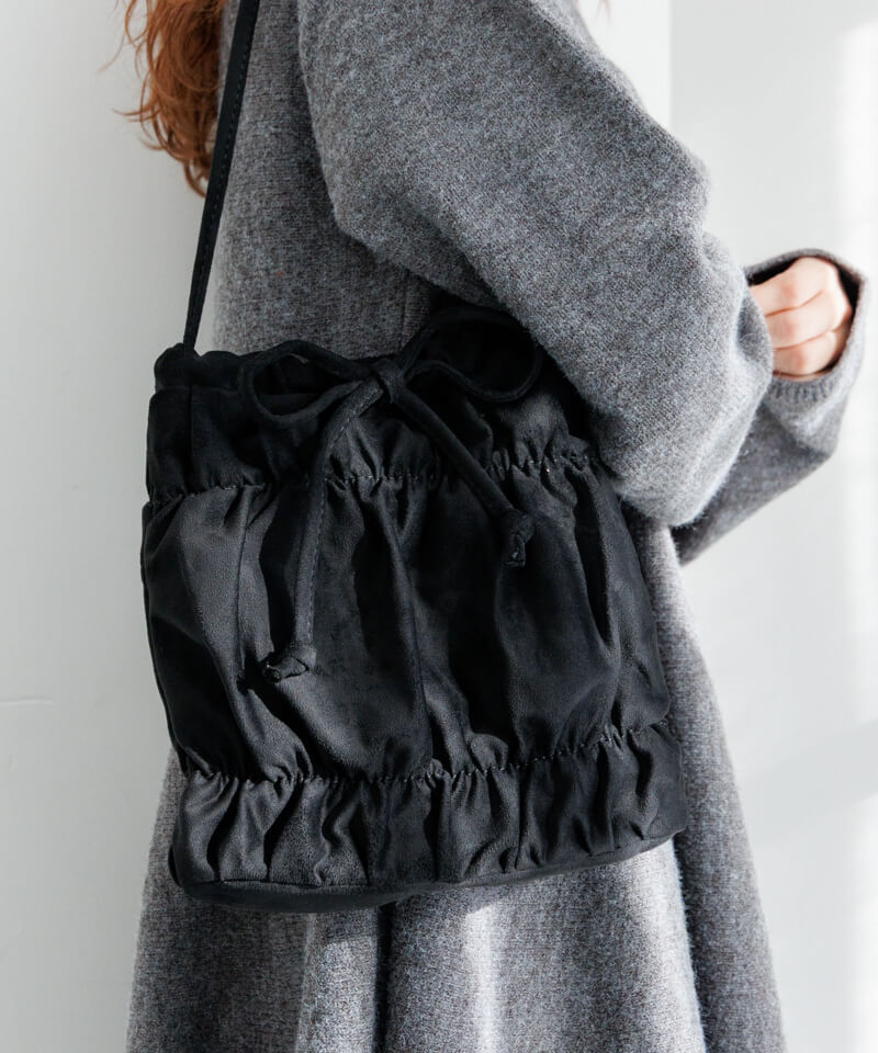 suede crumple bag～ｽｴｰﾄﾞｸﾗﾝﾌﾟﾙﾊﾞｯｸﾞ | flower／フラワー公式通販