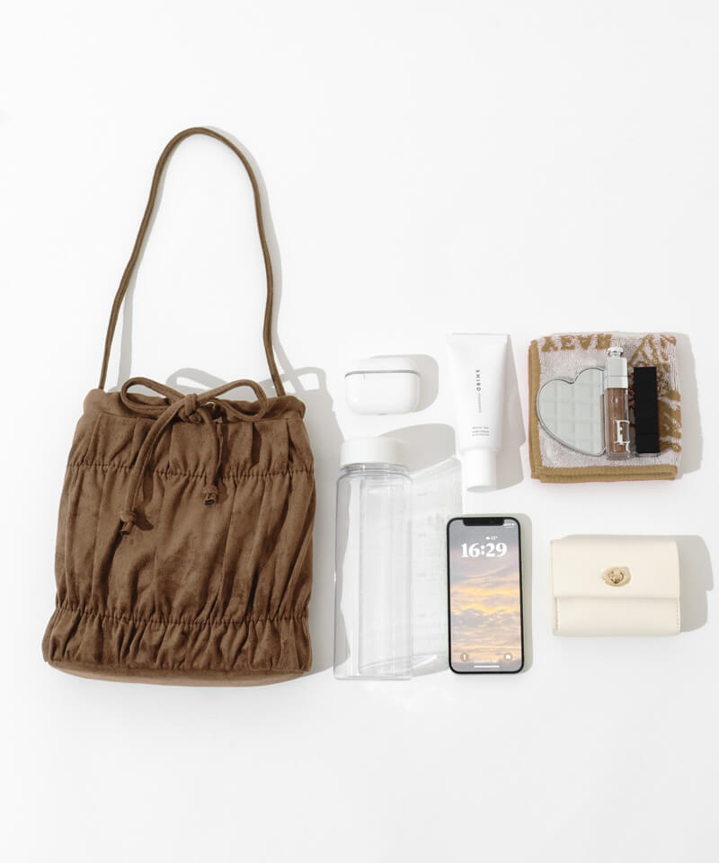 suede crumple bag～ｽｴｰﾄﾞｸﾗﾝﾌﾟﾙﾊﾞｯｸﾞ | flower／フラワー公式通販