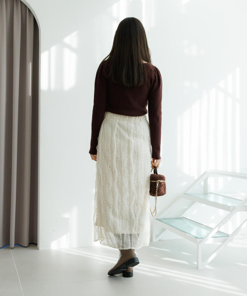 30%OFF】wavy knit top～ｳｪｰﾋﾞｰﾆｯﾄﾄｯﾌﾟ | flower／フラワー公式通販