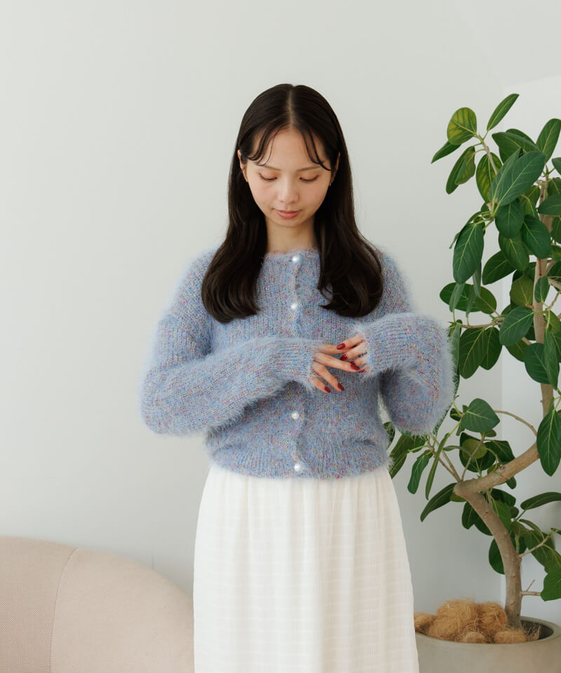 40%OFF】fluffy fancy cardigan～ﾌﾗｯﾌｨｰﾌｧﾝｼｰｶｰﾃﾞｨｶﾞﾝ | flower