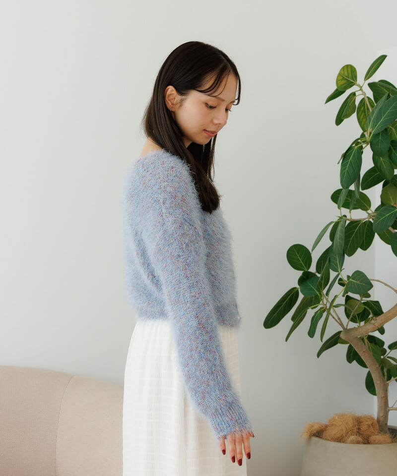 40%OFF】fluffy fancy cardigan～ﾌﾗｯﾌｨｰﾌｧﾝｼｰｶｰﾃﾞｨｶﾞﾝ | flower
