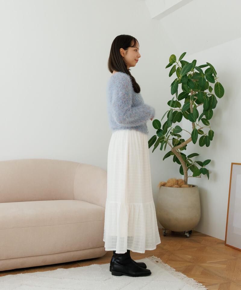 Katie ♡ FLUFFYフラッフィーロングカーディガン 白 Katie ♡ FLUFFYフラッフィーロングカーディガン 白 【公式通販】