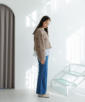 【ブルー】model:H160 着用サイズ:FREE 【ブルー】model:H160 着用サイズ:FREE